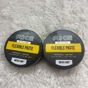 Axe Styling Flexible Paste Messy Look Med Hold Low Shine Lot of 2 Discontinued